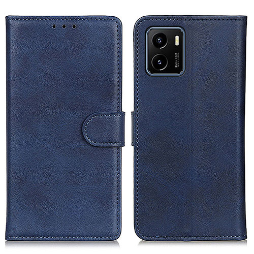 Leather Case Stands Flip Cover Holder A05D for Vivo Y01A Blue