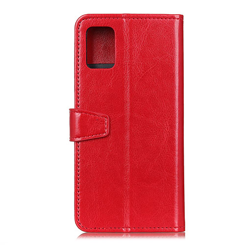 Leather Case Stands Flip Cover Holder A06D for Motorola Moto Edge S 5G Red