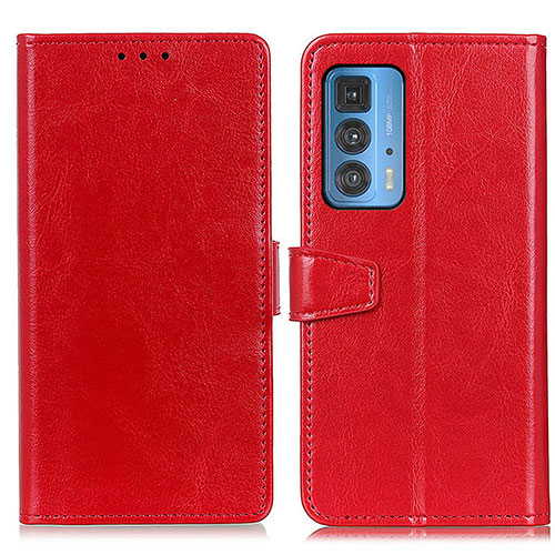 Leather Case Stands Flip Cover Holder A06D for Motorola Moto Edge S Pro 5G Red