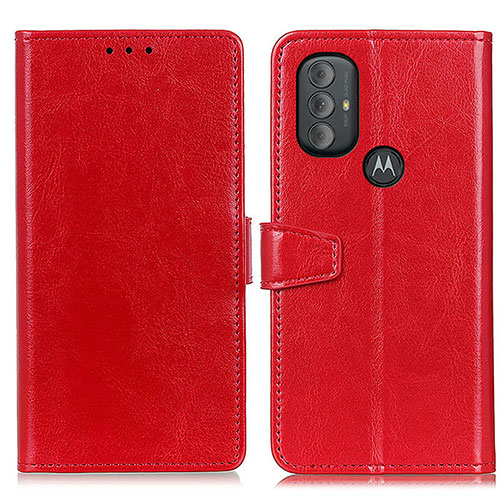 Leather Case Stands Flip Cover Holder A06D for Motorola Moto G Power (2022) Red
