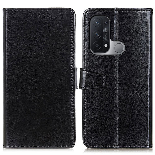 Leather Case Stands Flip Cover Holder A06D for Oppo Reno5 A Black