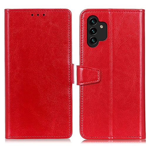 Leather Case Stands Flip Cover Holder A06D for Samsung Galaxy A13 4G Red