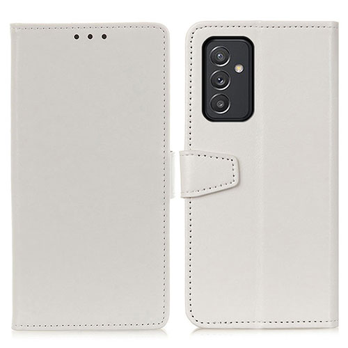 Leather Case Stands Flip Cover Holder A06D for Samsung Galaxy A15 5G White