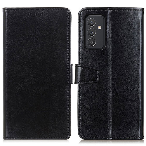 Leather Case Stands Flip Cover Holder A06D for Samsung Galaxy M54 5G Black