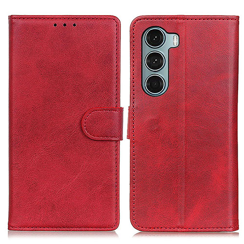 Leather Case Stands Flip Cover Holder A07D for Motorola Moto Edge S30 5G Red