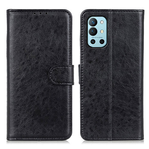 Leather Case Stands Flip Cover Holder A07D for OnePlus 9R 5G Black