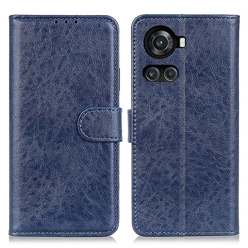 Leather Case Stands Flip Cover Holder A07D for OnePlus Ace 5G Blue