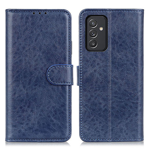 Leather Case Stands Flip Cover Holder A07D for Samsung Galaxy A15 LTE Blue