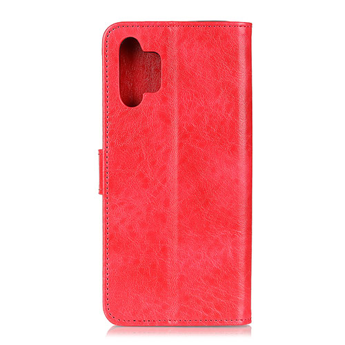 Leather Case Stands Flip Cover Holder A07D for Samsung Galaxy A32 4G Red