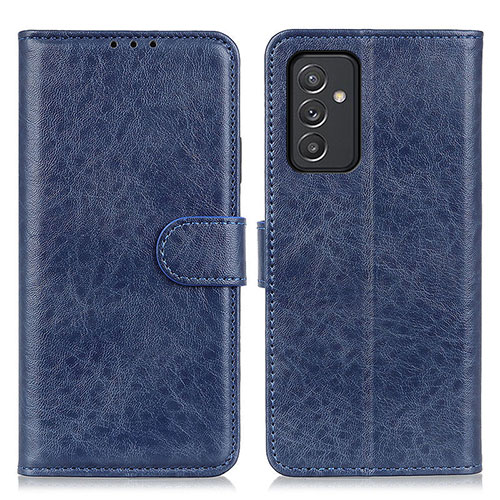 Leather Case Stands Flip Cover Holder A07D for Samsung Galaxy M34 5G Blue