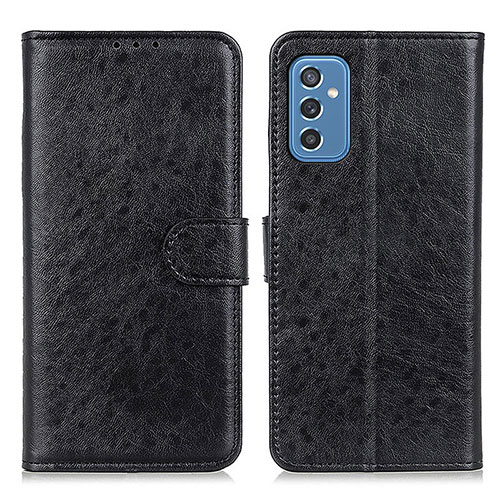 Leather Case Stands Flip Cover Holder A07D for Samsung Galaxy M52 5G Black