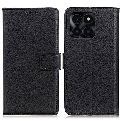 Leather Case Stands Flip Cover Holder A08D for Huawei Honor X6a Black