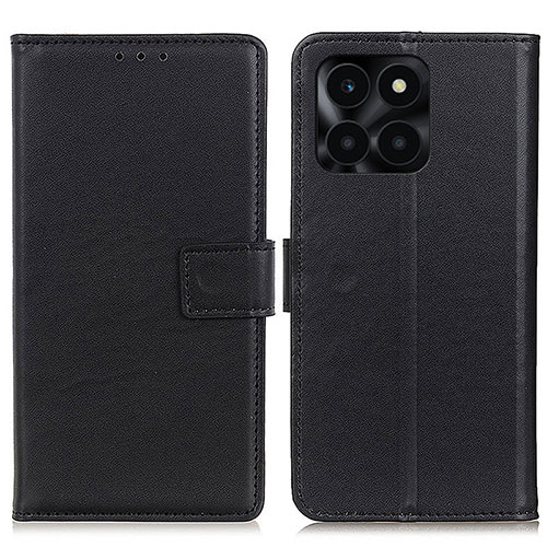Leather Case Stands Flip Cover Holder A08D for Huawei Honor X8b Black