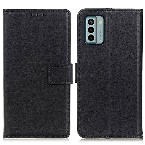 Leather Case Stands Flip Cover Holder A08D for Nokia G22 Black