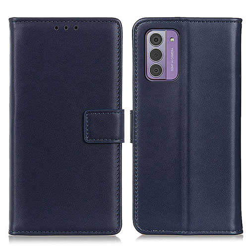 Leather Case Stands Flip Cover Holder A08D for Nokia G310 5G Blue