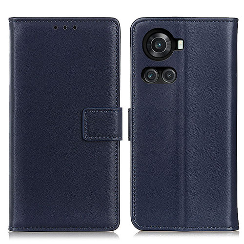 Leather Case Stands Flip Cover Holder A08D for OnePlus Ace 5G Blue