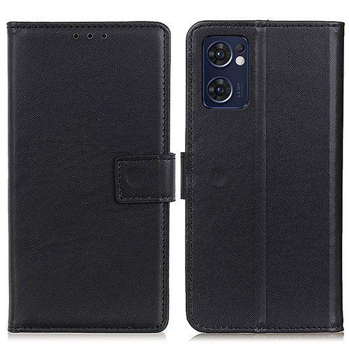 Leather Case Stands Flip Cover Holder A08D for OnePlus Nord CE 2 5G Black