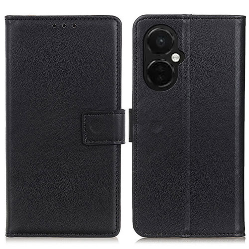 Leather Case Stands Flip Cover Holder A08D for Oppo K11x 5G Black