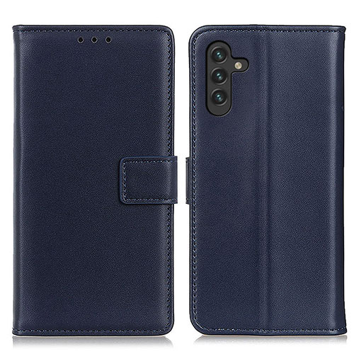 Leather Case Stands Flip Cover Holder A08D for Samsung Galaxy A13 5G Blue