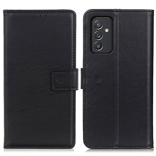 Leather Case Stands Flip Cover Holder A08D for Samsung Galaxy A15 5G Black