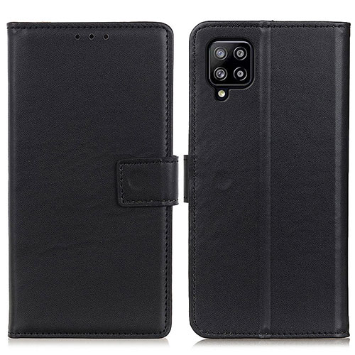 Leather Case Stands Flip Cover Holder A08D for Samsung Galaxy A22 4G Black