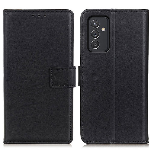 Leather Case Stands Flip Cover Holder A08D for Samsung Galaxy A25 5G Black