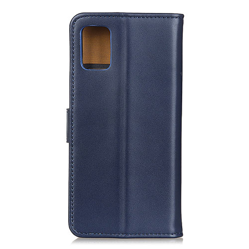 Leather Case Stands Flip Cover Holder A08D for Samsung Galaxy A72 4G Blue
