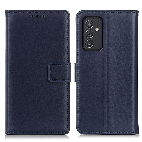 Leather Case Stands Flip Cover Holder A08D for Samsung Galaxy Quantum2 5G Blue