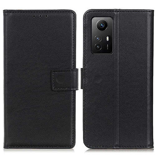 Leather Case Stands Flip Cover Holder A08D for Xiaomi Redmi Note 12S Black