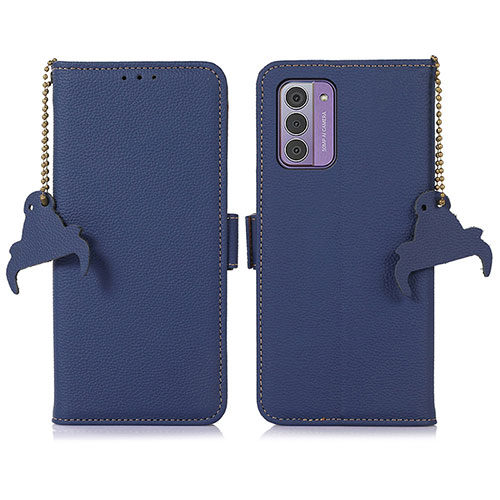 Leather Case Stands Flip Cover Holder A10D for Nokia G310 5G Blue