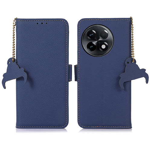 Leather Case Stands Flip Cover Holder A10D for OnePlus Ace 2 5G Blue