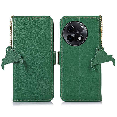 Leather Case Stands Flip Cover Holder A10D for OnePlus Ace 2 5G Green