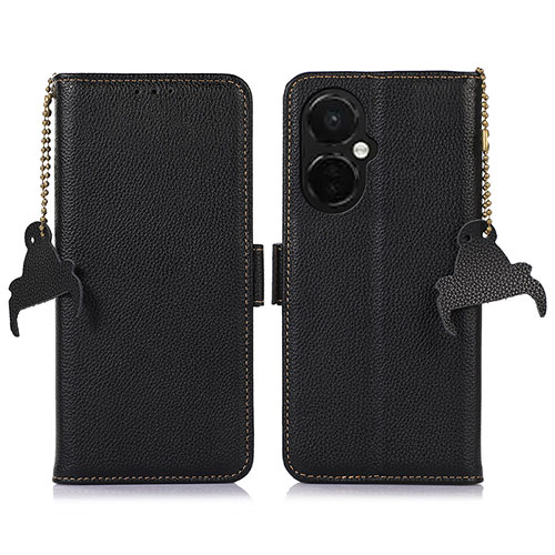 Leather Case Stands Flip Cover Holder A10D for OnePlus Nord N30 5G Black