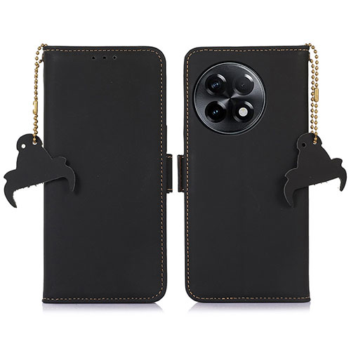 Leather Case Stands Flip Cover Holder A11D for OnePlus Ace 2 5G Black