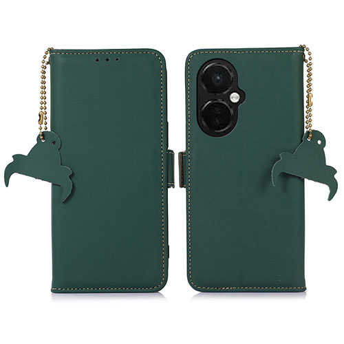 Leather Case Stands Flip Cover Holder A11D for OnePlus Nord CE 3 5G Green