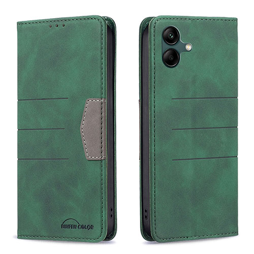 Leather Case Stands Flip Cover Holder B01F for Samsung Galaxy A04 4G Green