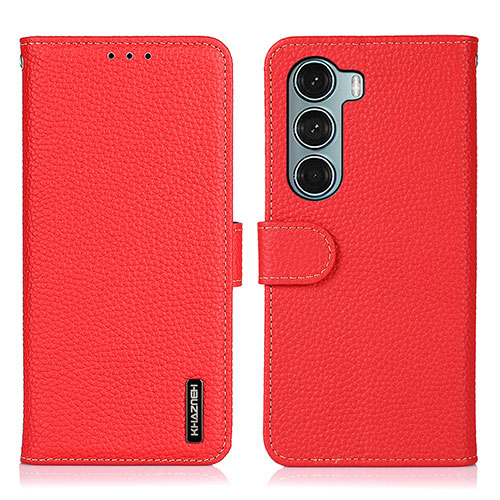 Leather Case Stands Flip Cover Holder B01H for Motorola Moto Edge S30 5G Red