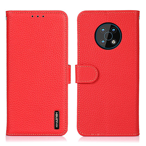 Leather Case Stands Flip Cover Holder B01H for Nokia G50 5G Red