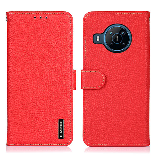 Leather Case Stands Flip Cover Holder B01H for Nokia X100 5G Red