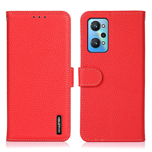 Leather Case Stands Flip Cover Holder B01H for Realme GT Neo2 5G Red