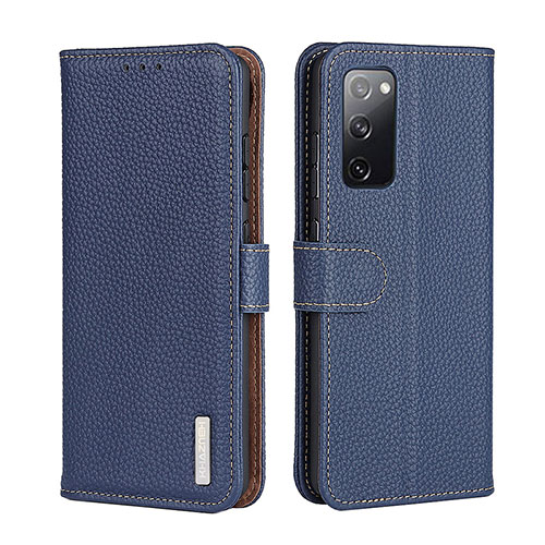 Leather Case Stands Flip Cover Holder B01H for Realme X7 Max 5G Blue