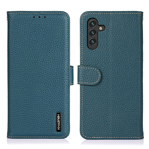 Leather Case Stands Flip Cover Holder B01H for Samsung Galaxy A04s Green