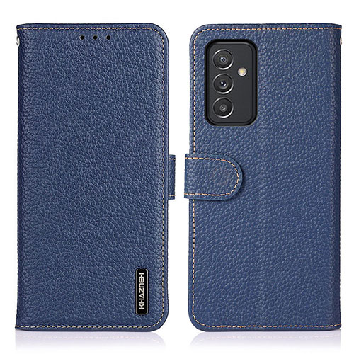 Leather Case Stands Flip Cover Holder B01H for Samsung Galaxy A05s Blue