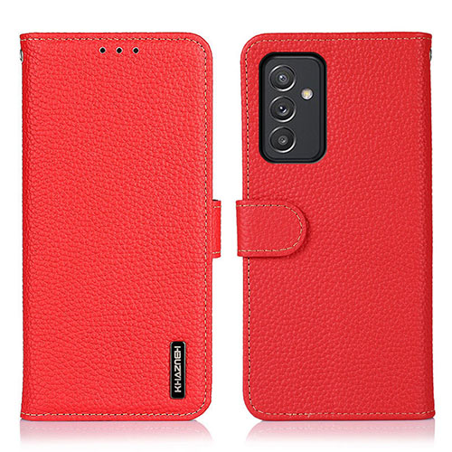 Leather Case Stands Flip Cover Holder B01H for Samsung Galaxy A25 5G Red