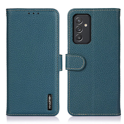 Leather Case Stands Flip Cover Holder B01H for Samsung Galaxy S23 FE 5G Green