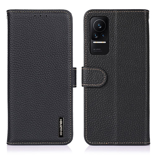 Leather Case Stands Flip Cover Holder B01H for Xiaomi Civi 1S 5G Black