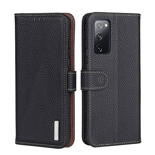 Leather Case Stands Flip Cover Holder B01H for Xiaomi Redmi K40 Pro 5G Black