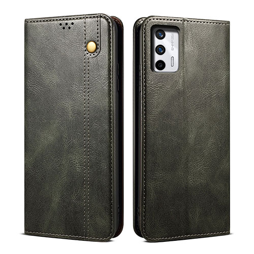 Leather Case Stands Flip Cover Holder B01S for Realme Q3 Pro 5G Green