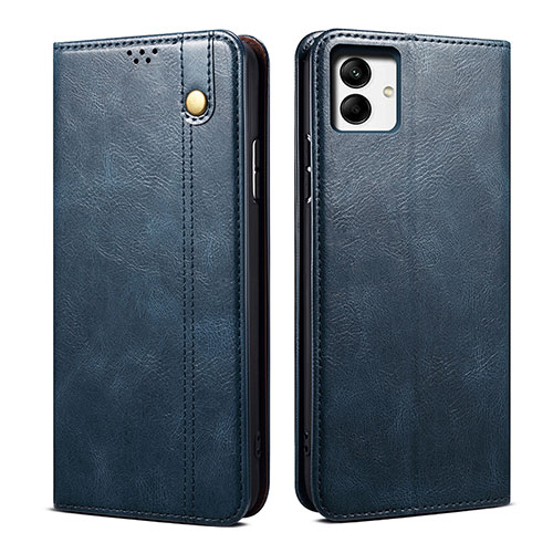 Leather Case Stands Flip Cover Holder B01S for Samsung Galaxy F14 5G Blue