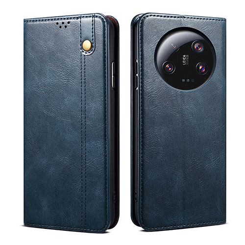 Leather Case Stands Flip Cover Holder B01S for Xiaomi Mi 13 Ultra 5G Blue